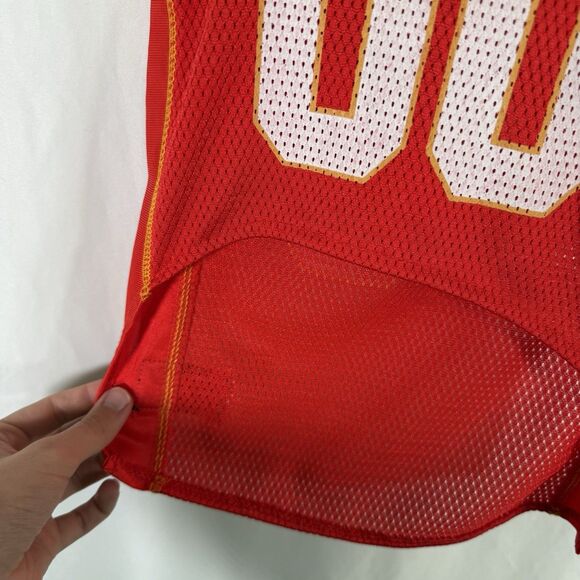Kansas City Chiefs Jersey Unisex 2 Short Sleeve 00 Vneck Mesh Top - Picture 6 of 9